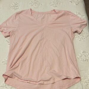 Lululemon Athletica Light Pink V-Neck Tee